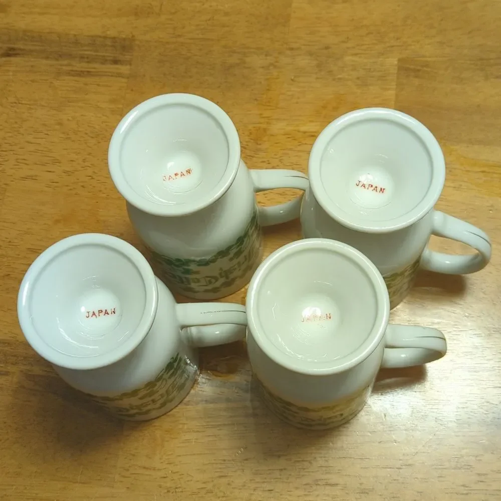 Vintage Irish Coffee Mugs  Japan circa 1970s set of 4